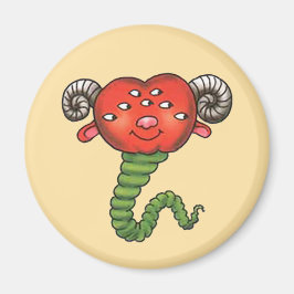 Imán Monster mit rotem Kopf