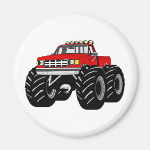 IMÁN MONSTER TRUCK ROJO