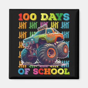 Imán Monstruo de 100 Días de Escuela Camión Maestro Est
