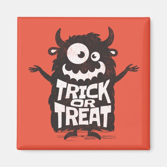 Imán Monstruo de Halloween (Frente)