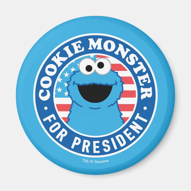 Imán Monstruo de la cookie para presidente (Frente)