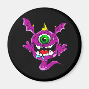 Imán Monstruo de la gente morada