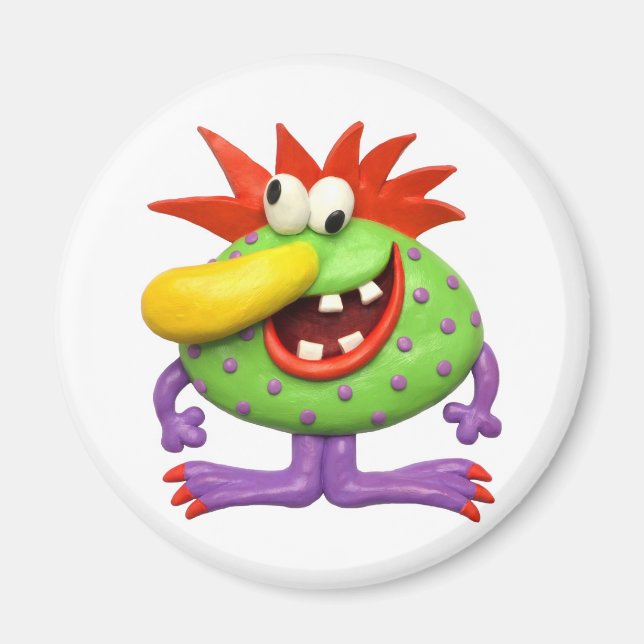 Imán Monstruo de la nariz amarilla (Frente)