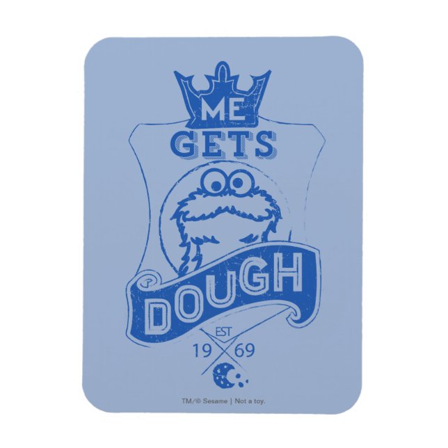 Imán Monstruo de las Galletas Me dan Masa (Vertical)