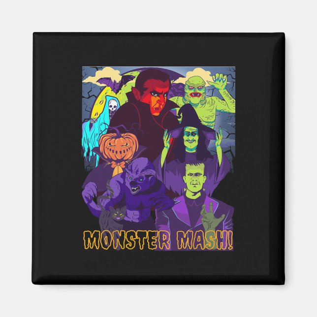 Imán Monstruo de Twear Tee Mash Halloween disfraz diver (Frente)