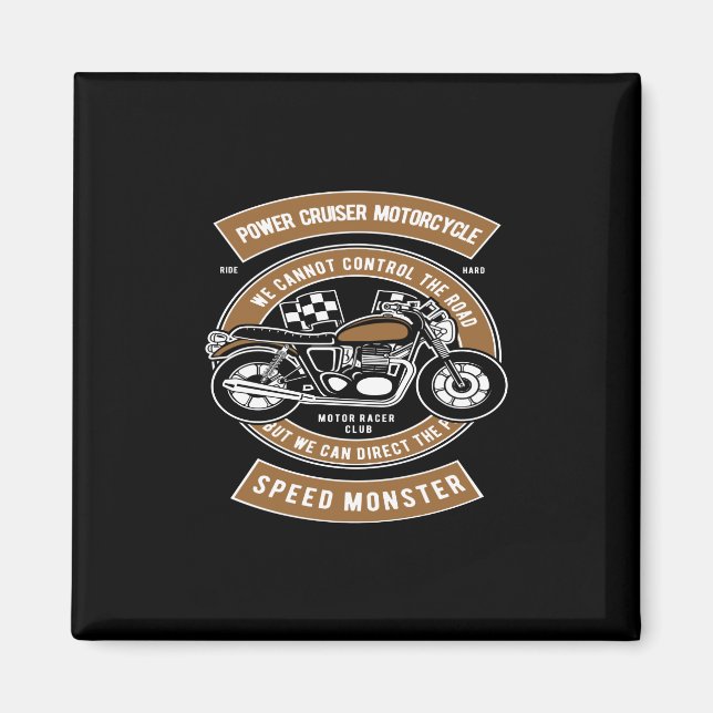 Imán monstruo de velocidad de la motocicleta del crucer (Frente)