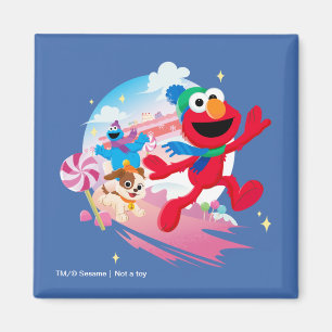 Imán Monstruo Elmo, Tango y Cookie   Los mejores Navida