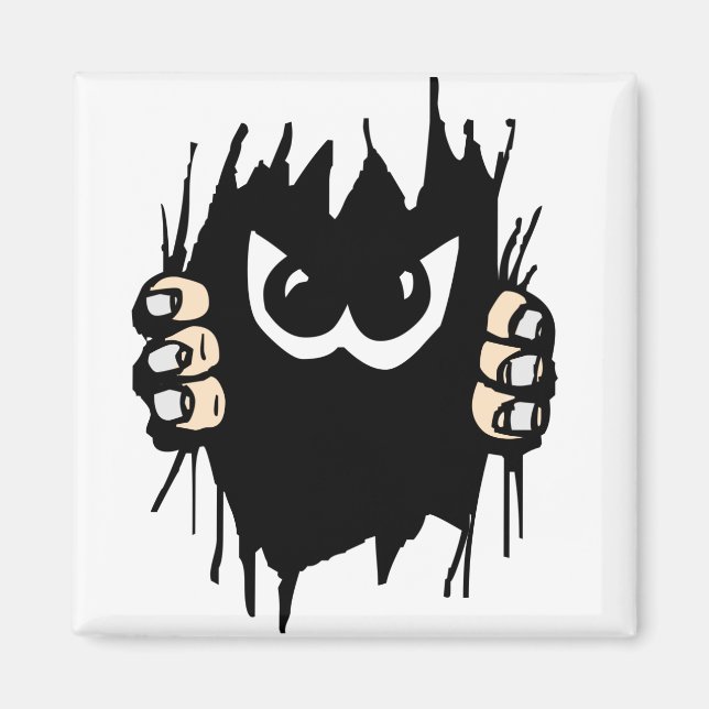 Imán ¡Monstruo en mi imán! (Frente)