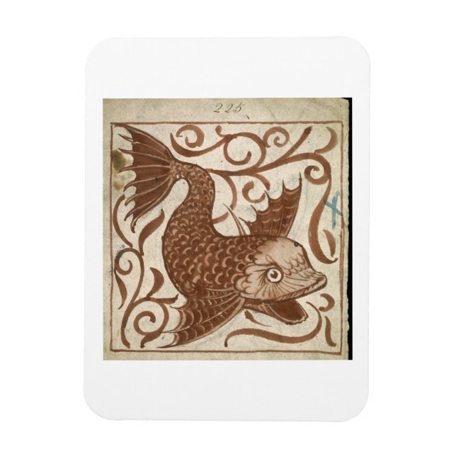 Imán Monstruo marino (con papel) (Vertical)