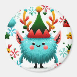 Imán Monstruo monstruo de Navidades esponjosos