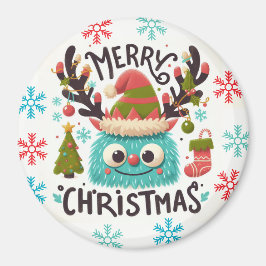 Imán Monstruo monstruo de Navidades esponjosos