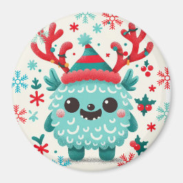 Imán Monstruo monstruo de Navidades esponjosos