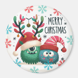 Imán Monstruo monstruo de Navidades esponjosos