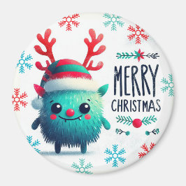 Imán Monstruo monstruo de Navidades esponjosos