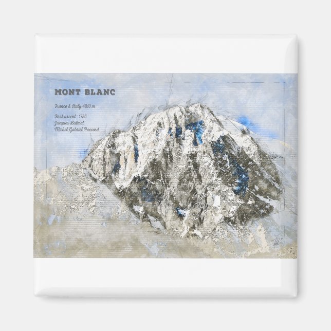 Imán Mont Blanc (Frente)