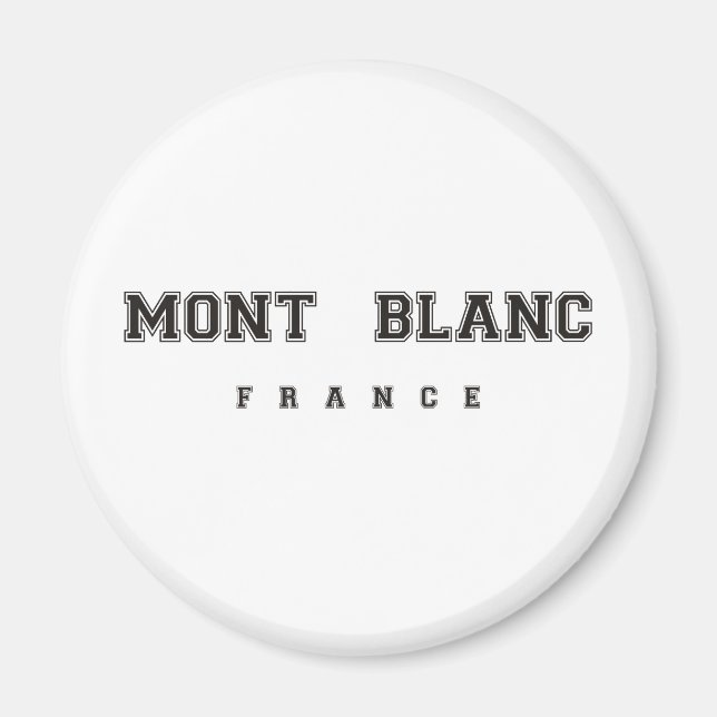 Imán Mont Blanc Francia (Frente)