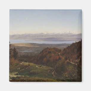Imán Mont Blanc visto del Santo-Cergues, 1869