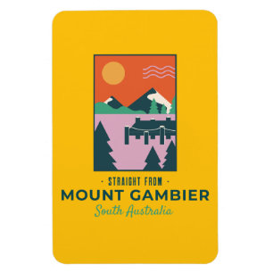 Imán Mont Gambier, postal de Australia del Sur