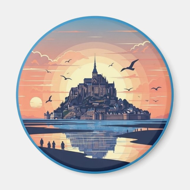 Imán Mont Saint-Michel France Normandy (Frente)