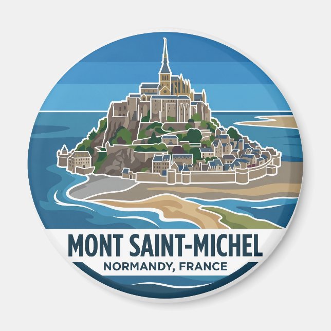 Imán Mont Saint-Michel Francia (Frente)
