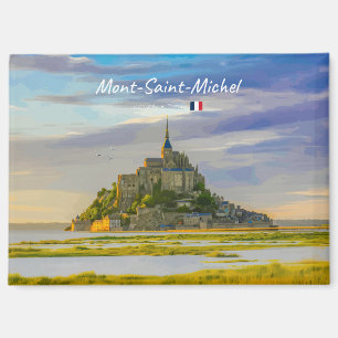 Imán Mont-Saint-Michel, Francia - Abadía Medieval