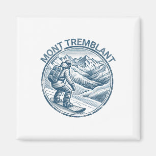Imán Mont Tremblant Canadá Snowboarder Snowboard
