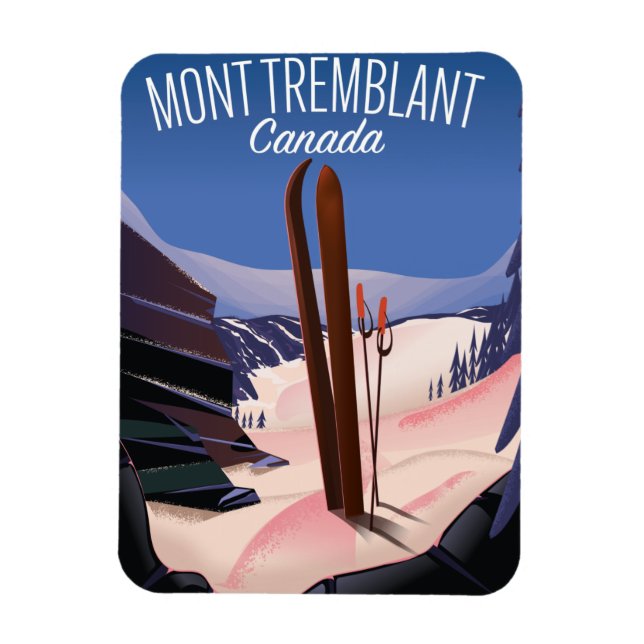 Imán Mont Tremblant Esquí Canadá (Vertical)