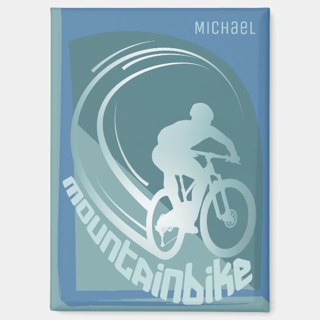 Imán Montacicleta mtb Montaña ciclista (Anverso)