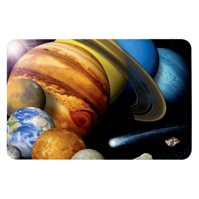 Imán Montaje de planetas del sistema solar de NASA JPL  (Horizontal)