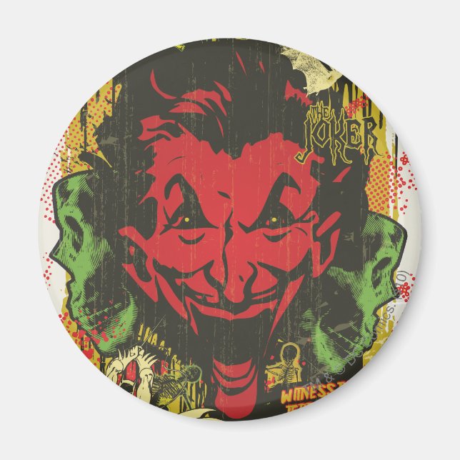 Imán Montaje del libro de historietas Joker Retro (Frente)
