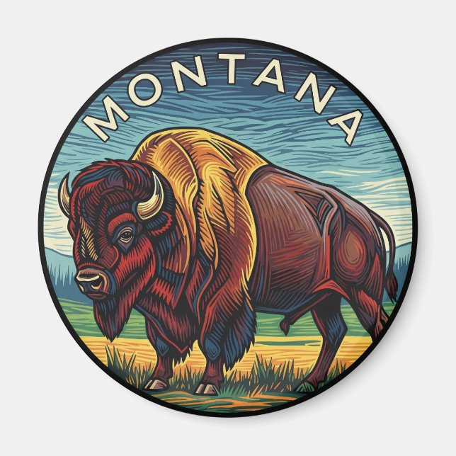 Imán Montana Bison (Frente)