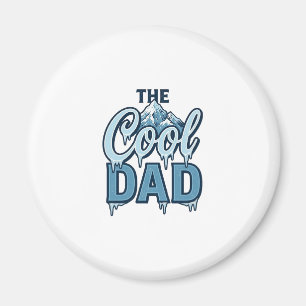 Imán Montaña Cool Dad Diseño Gráfico Vintage_1