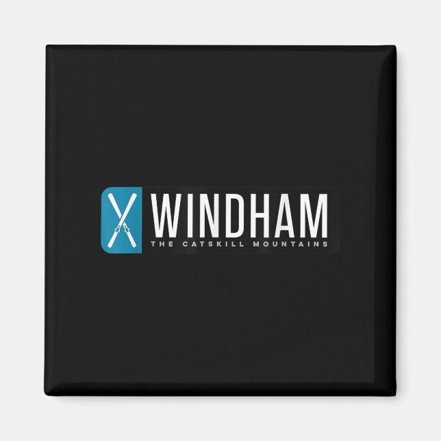 Imán Montaña de esquí de Windham  (Frente)