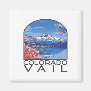 Imán Montaña de nieve Vail Colorado Vacaciones de invie