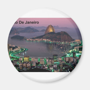 Imán Montaña del pan de azúcar del Brasil Río de