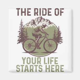 Imán Montaña divertida bicicleta de montaña ciclista de