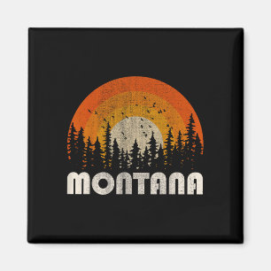 Imán Montana - naturaleza divertida vintage senderismo