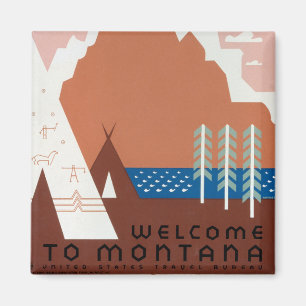 Imán Montana Paisaje Arte Fotos de Vintage Antiguas Est