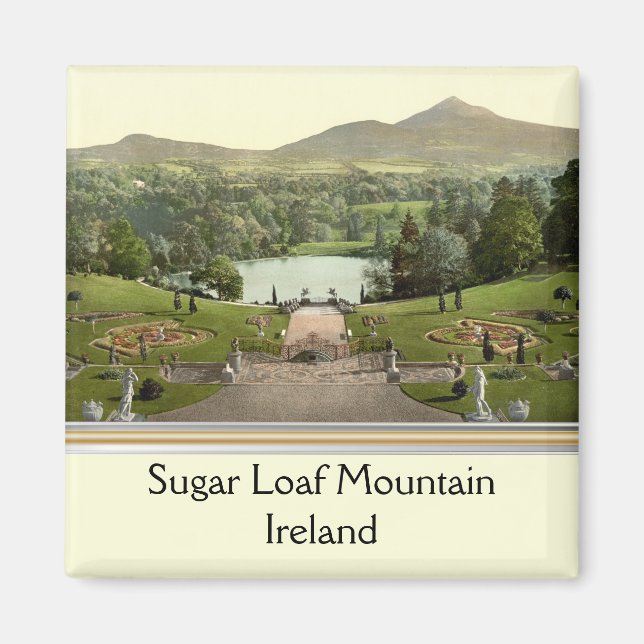Imán Montaña Pan de Azúcar, condado de Wicklow, Irlanda (Frente)