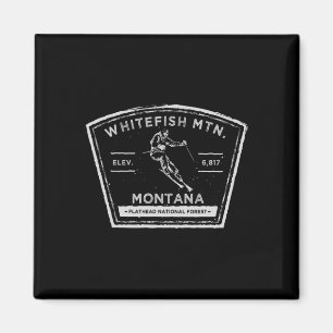 Imán Montaña Whitefish Montana Esquí en la Nieve