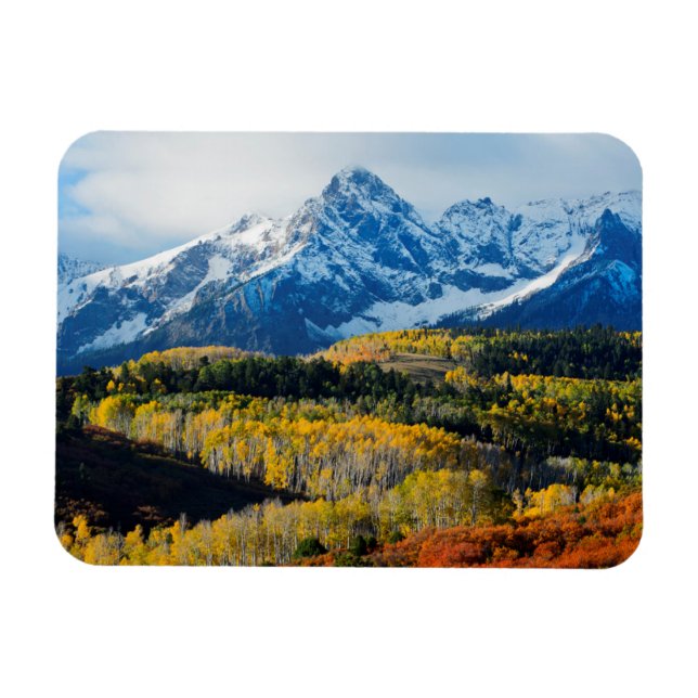 Imán Montaña y árboles nevados (Horizontal)