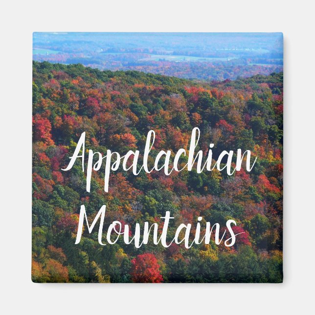 Imán Montañas Apalaches en otoño (Frente)