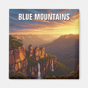 Imán Montañas Azules Australia Viaje