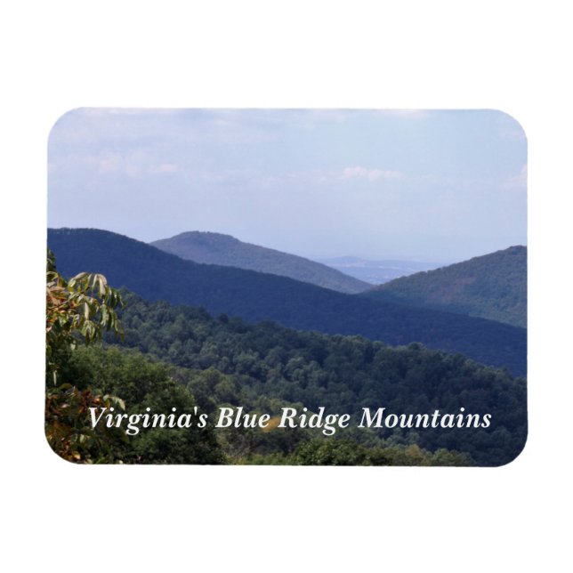 Imán Montañas Blue Ridge de Virginia (Horizontal)