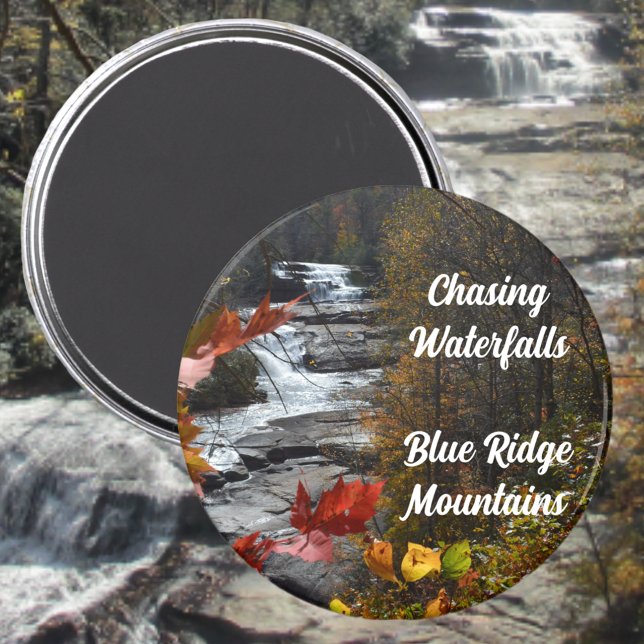 Imán Montañas Blue Ridge Triple Falls NC Fotografía (Subido por el creador)