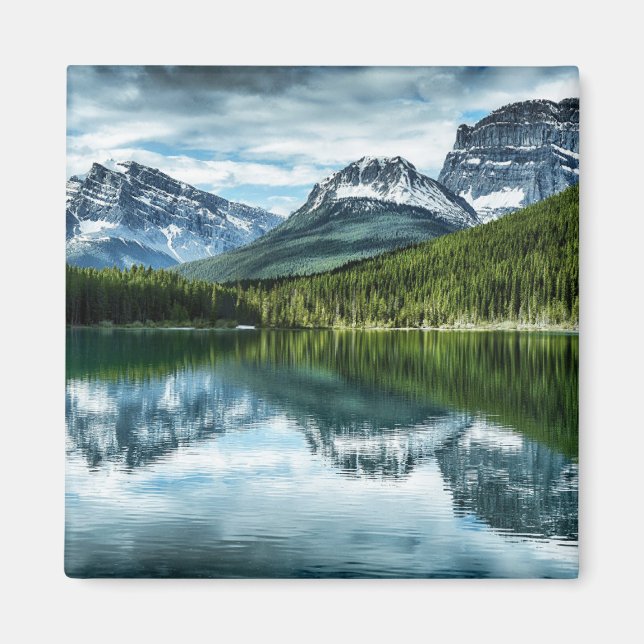 Imán Montañas | Canadian Rockies, Alberta Canadá (Frente)