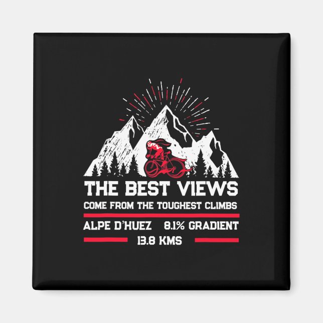 Imán Montañas ciclistas de Alpe D'huez  (Frente)