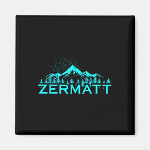Imán Montañas de Zermatt Esquí Alpino Alpes Suizos Suiz