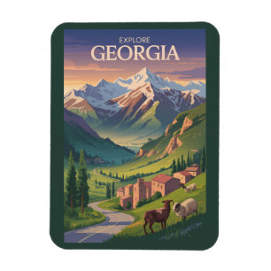 Imán Montañas del Cáucaso de Georgia Viajan a la vieja 