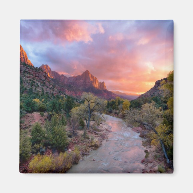 Imán Montañas | El parque nacional Watchman Zion Utah (Frente)